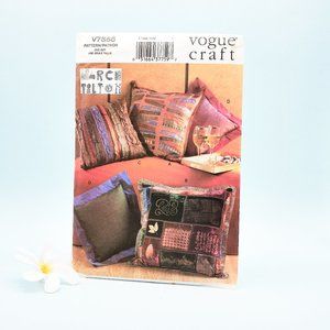 Vintage Vogue V7866,  Fabric Treasure Pillows Craft Sewing Pattern